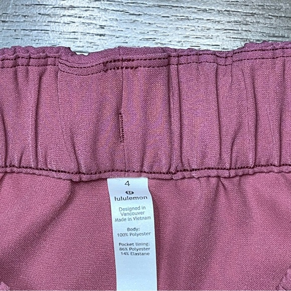 Lululemon Mauve Pink Knee Length Skirt Pull On 4 Drawstring - Picture 5 of 7